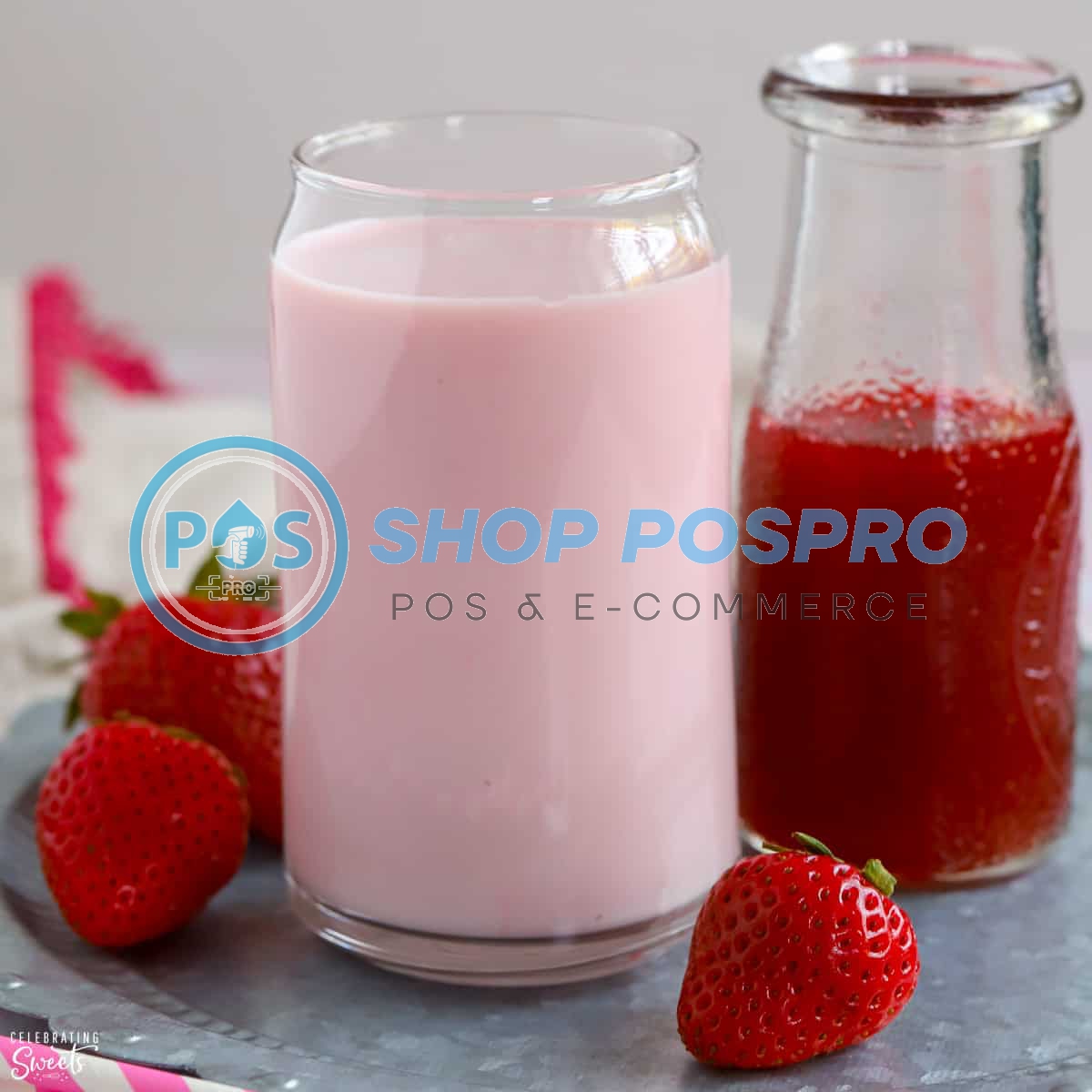 ស្រ្កបឺរីទឹកដោះគោស្រស់